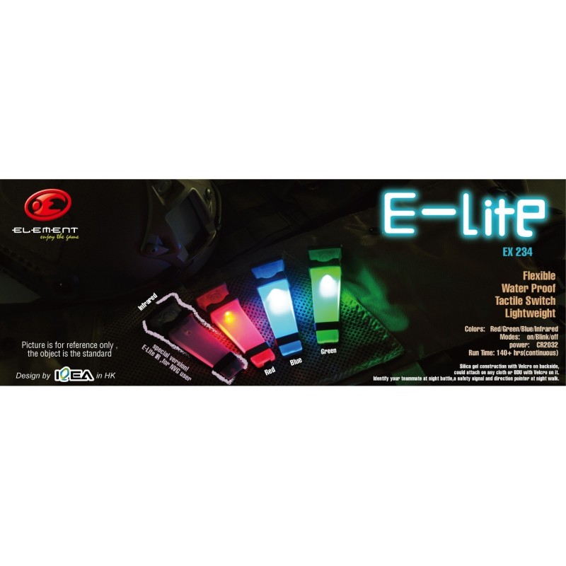 E-LITE ELEMENT Señalador Táctico Luminoso ROJO