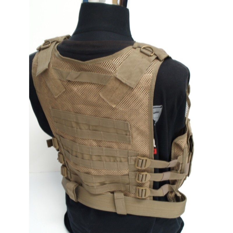 Chaleco táctico USMC CQB tan B