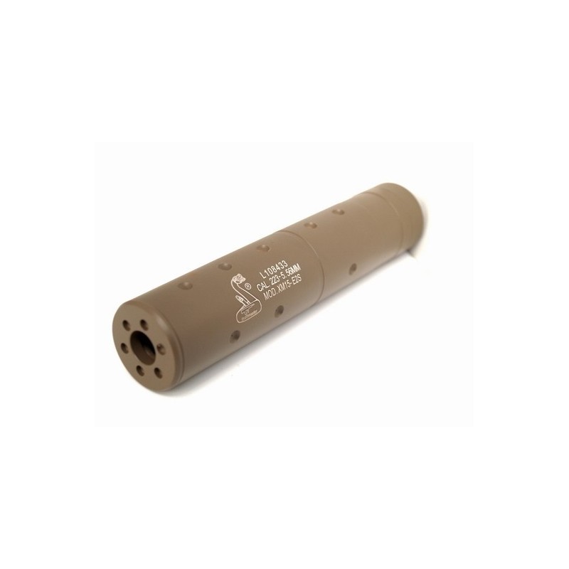 Silenciador mediano Bushmaster Tan SUMINISTROS AIRSOFT