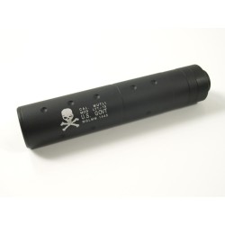 Silenciador mediano Calavera Negro SUMINISTROS AIRSOFT