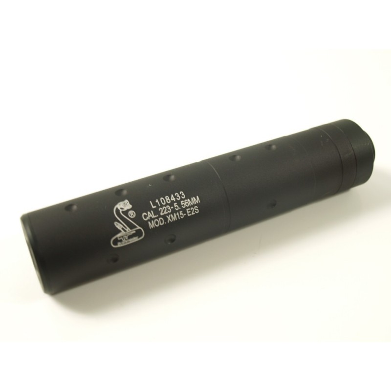 Silenciador mediano Bushmaster Negro SUMINISTROS AIRSOFT