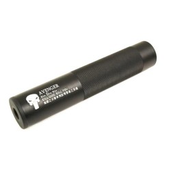 Silenciador largo Calavera Negro A SUMINISTROS AIRSOFT