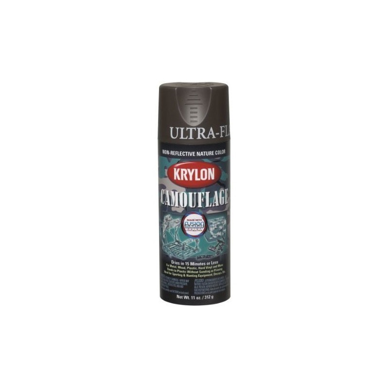 KRYLON CAMOUFLAGE PAINT WITH FUSION TECHNOLOGY (BROWN)
