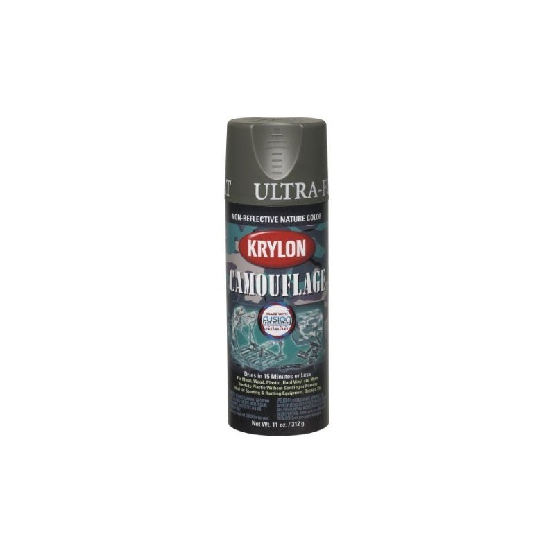 KRYLON CAMOUFLAGE PAINT WITH FUSION TECHNOLOGY (OLIVE)