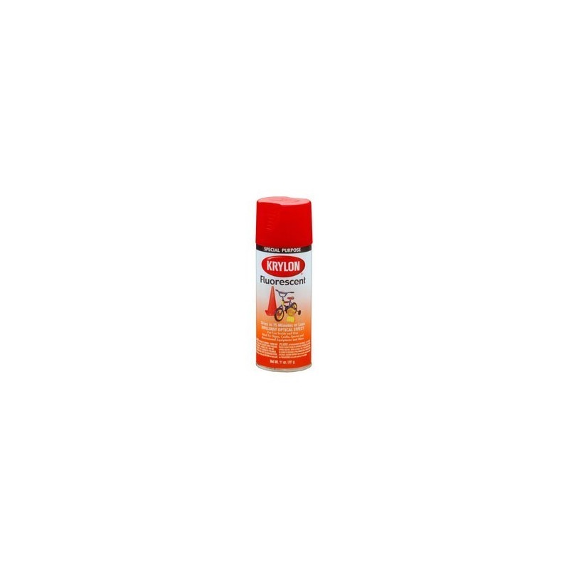 KRYLON FLUORESCENT PAINT (RED-ORANGE)