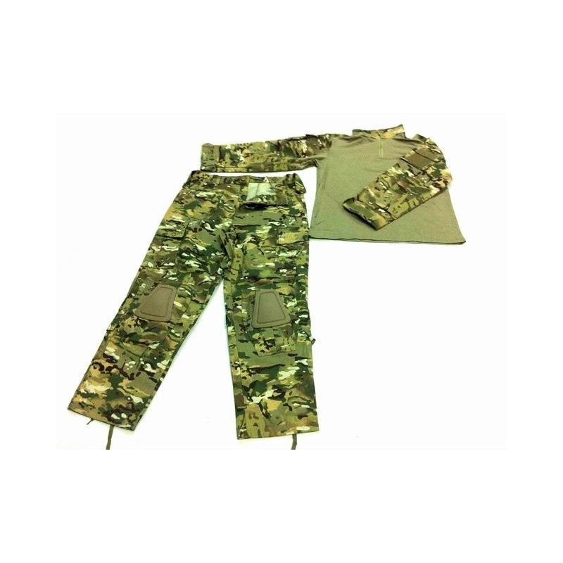 Uniforme CP combat con rodilleras estilo MILTICAM XL