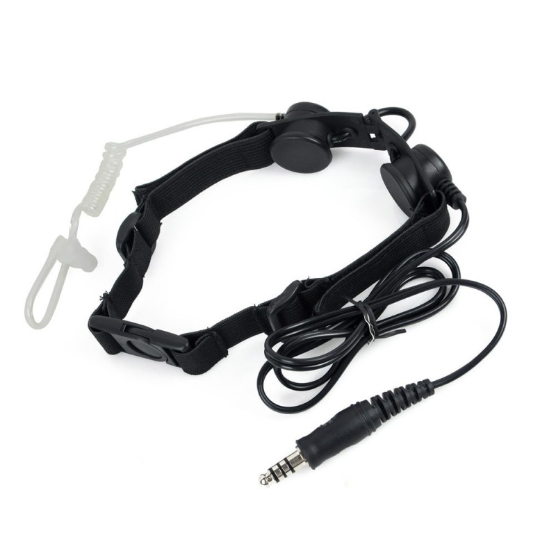 Z-TACTICAL Tactical Throat Mic Black LARINGOFONO