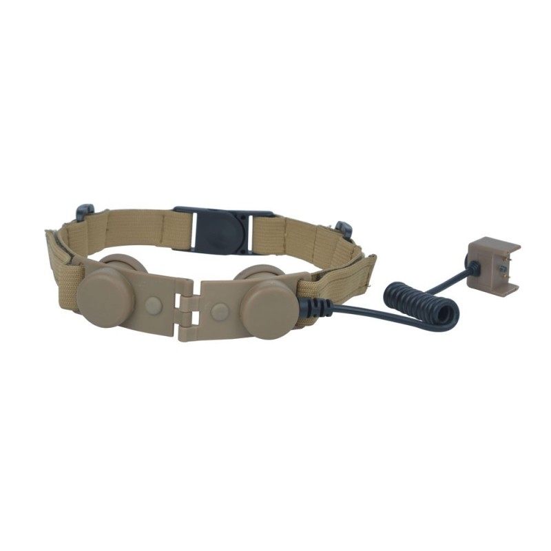 Z-TACTICAL THROAT MICROPHONE ADAPTER FOR BOW EVO III TAN