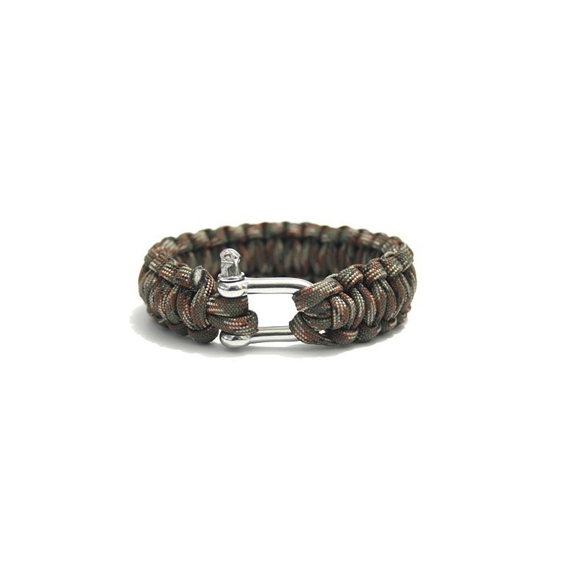 PARACORD BRACELET Cierre Acero (Marpat Wood)