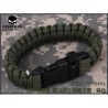 PARACORD BRACELET Con silbato (TAN)