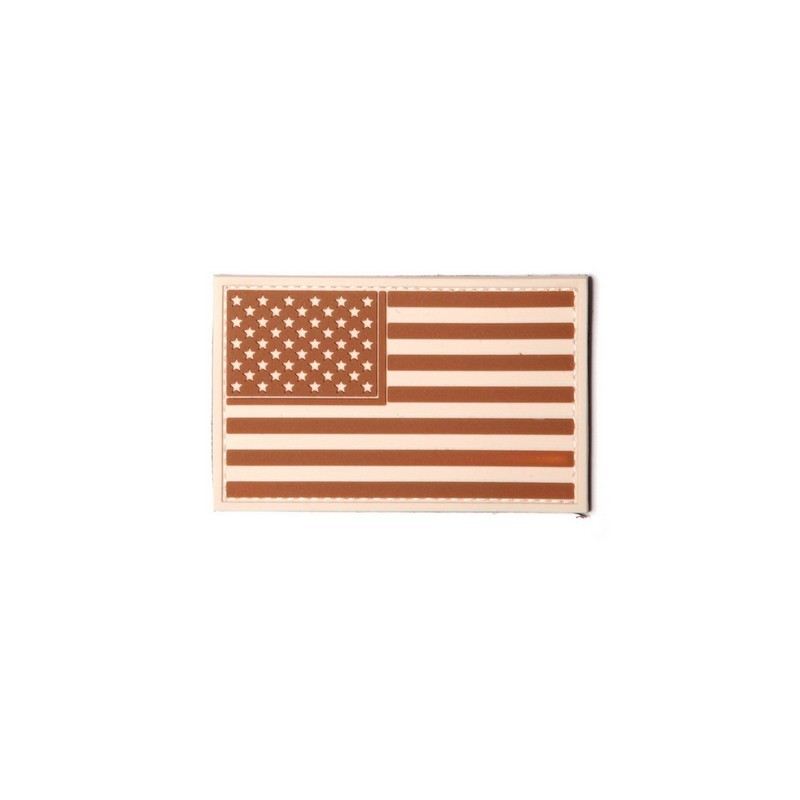 Parche PVC USA tan SUMINISTROS AIRSOFT