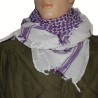 PAÑUELO PALESTINO LILA-BLANCO