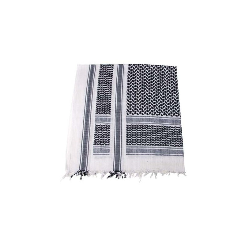 Pañuelo palestino negro-blanco