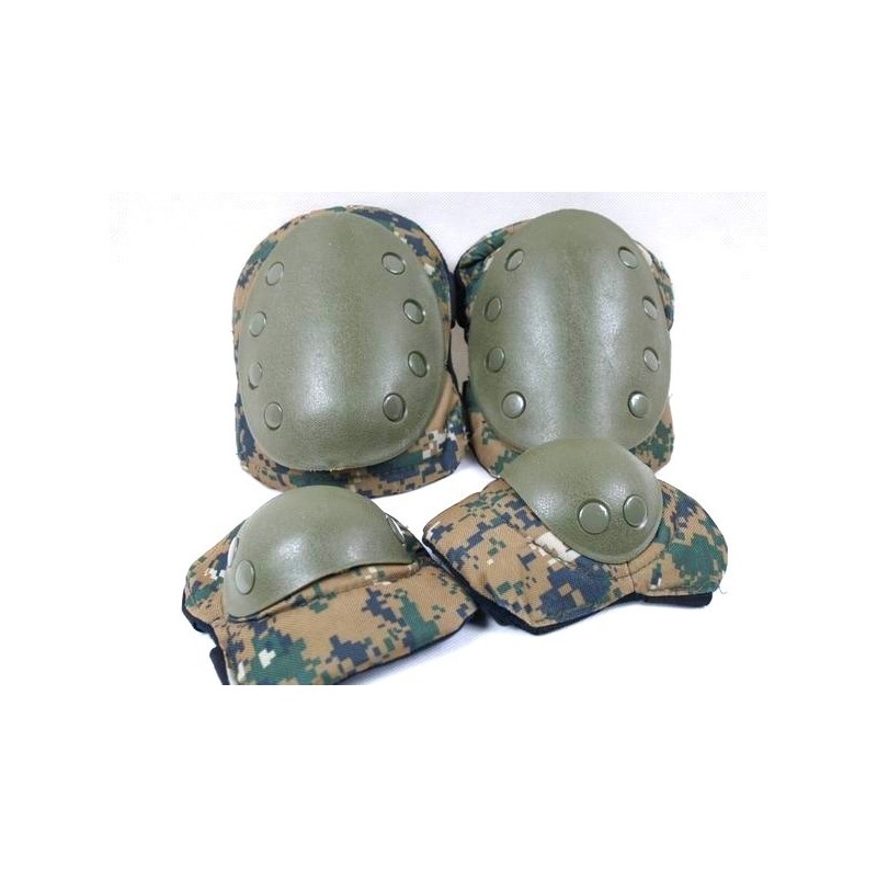 Coderas y rodilleras digital woodland suministros airsoft