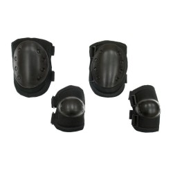 Coderas y rodilleras negra suministros airsoft
