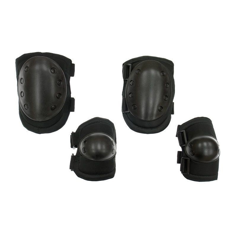Coderas y rodilleras negra suministros airsoft