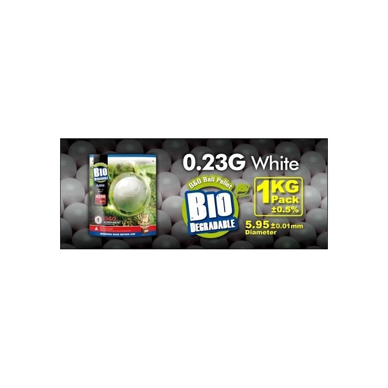 G&G Bio BB 0.23g / 1KG Aluminum Foil (White) / G-07-169
