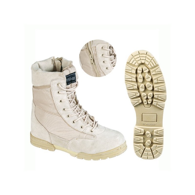 BOTA TACTICA CREMALLERA TAN TALLA 41