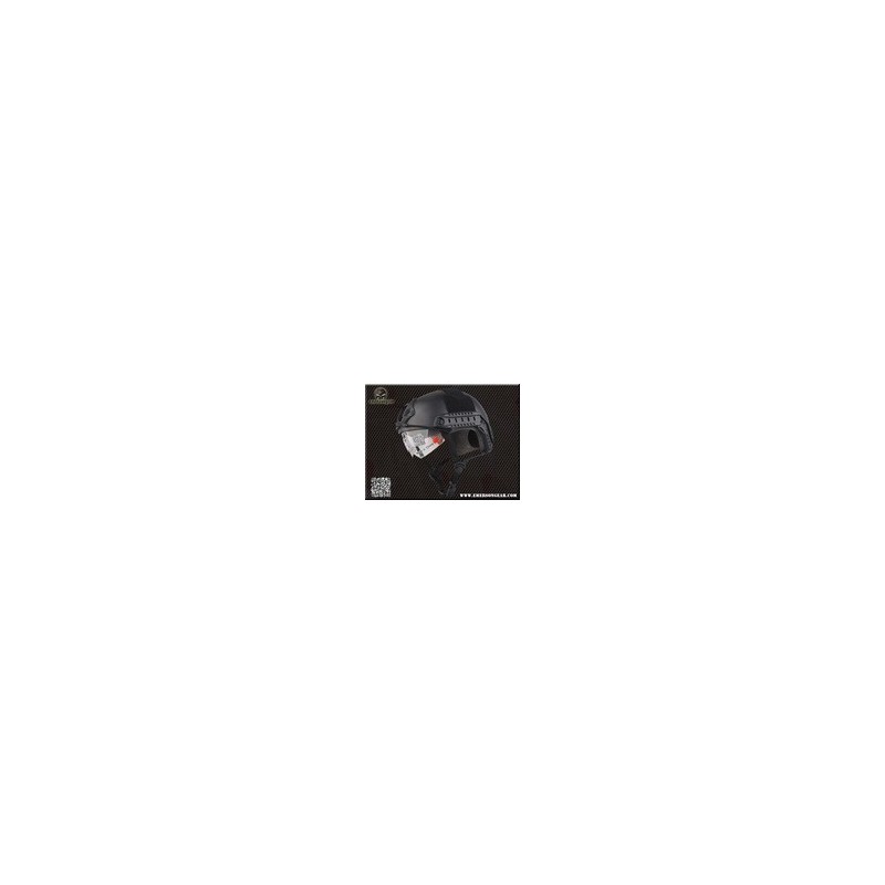 Casco Fast MH con Pantalla Negro Emerson