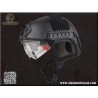 Casco Fast MH con Pantalla Negro Emerson