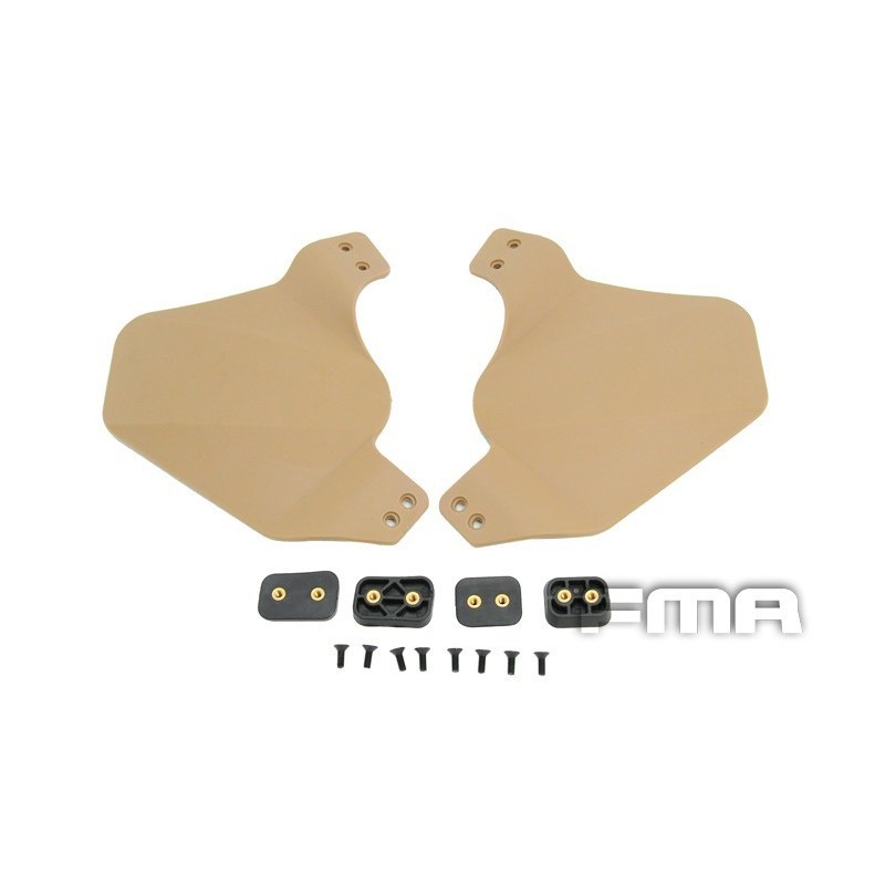 PROTECTORES CASCO side cover for fast helmet rail Tan