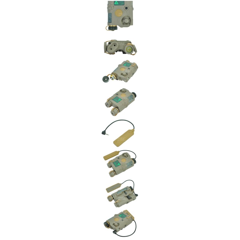 AN/PEQ-15 RED Laser Flashlight TAN