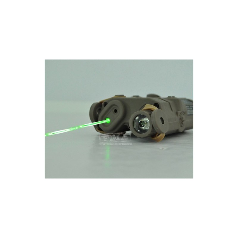 AN/PEQ-15 GREEN Laser Flashlight TAN