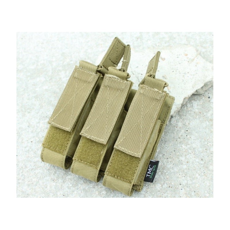 PORTACARGADOR TRIPLE CORDURA  TAN PARA MP7