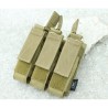 PORTACARGADOR TRIPLE CORDURA  TAN PARA MP7