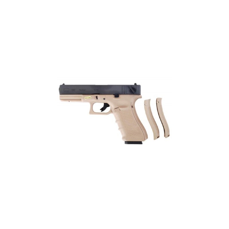 WE GLOCK E18 GEN4 GAS BLOWBACK TAN