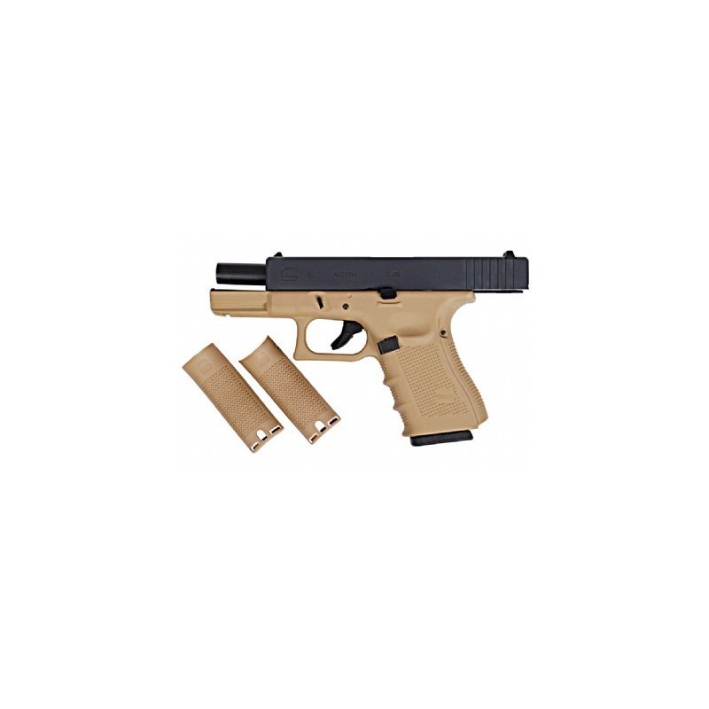 WE GLOCK E19 GEN4 GAS BLOWBACK TAN