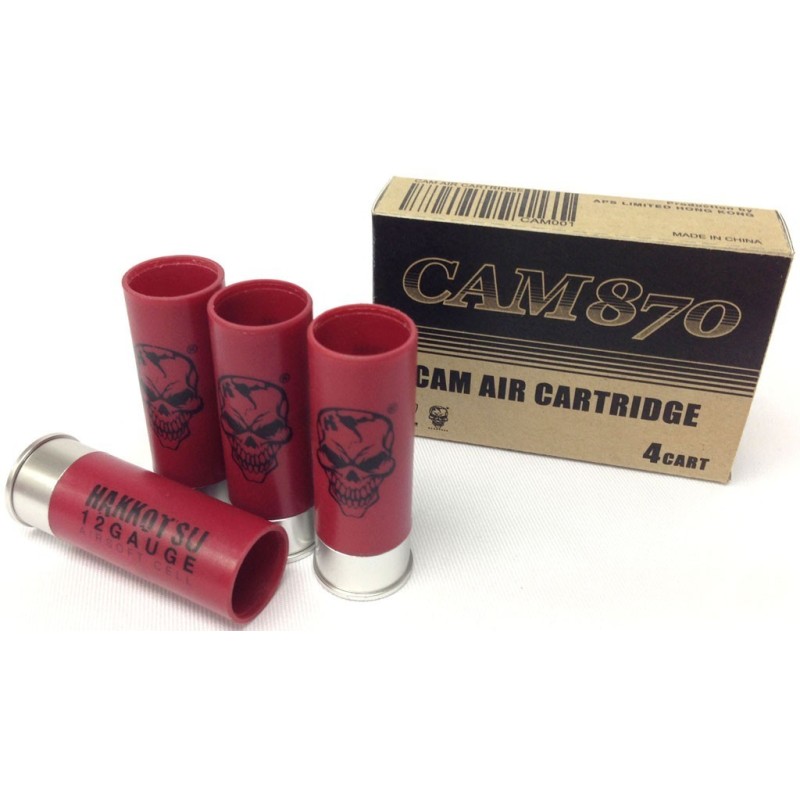 APS CARTUCHOS CAM870SF Co2 Shot Gun Shell pack 4pc