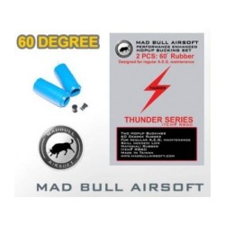 Pack Gomas Hop up Madbull AZUL +nud fishbone 60 grados
