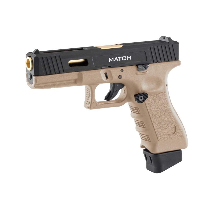 STARK ARMS CO2 BLOW BACK S17 MATCH CUERPO TAN CORREDERA NEGRA