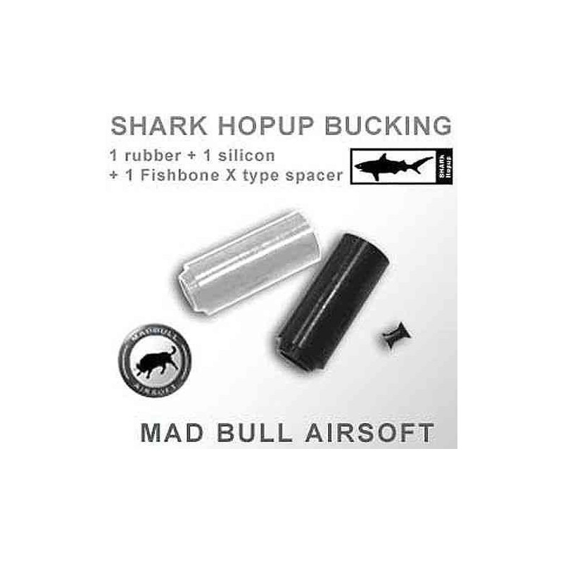GOMA MADBULL TRANSPARENTE Y NEGRA
