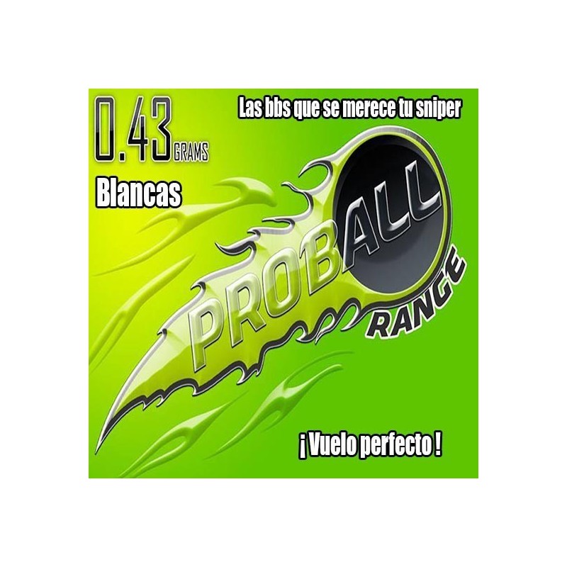 BOLAS SNIPER Proball 0.43grs BLANCA