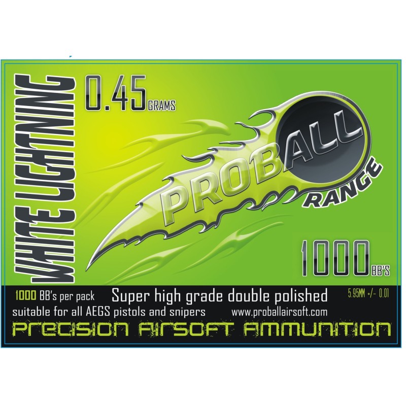 BOLAS SNIPER Proball 0.45grs BLANCA