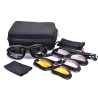 GAFAS TÁCTICAS C5  NEGRO 4 LENTES