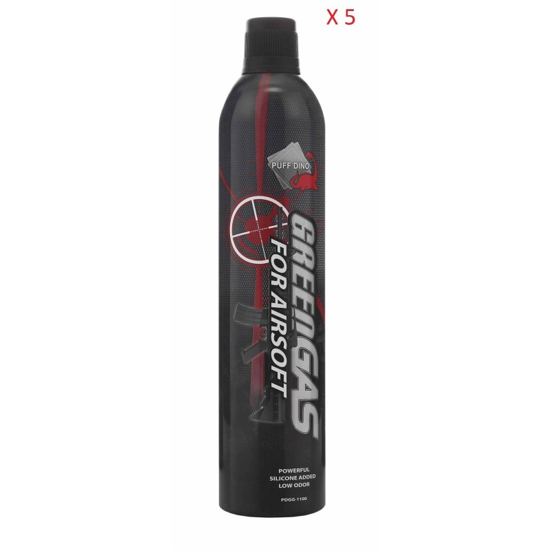 GREEN GAS 600ml PUFF DINO 5 UNIDADES