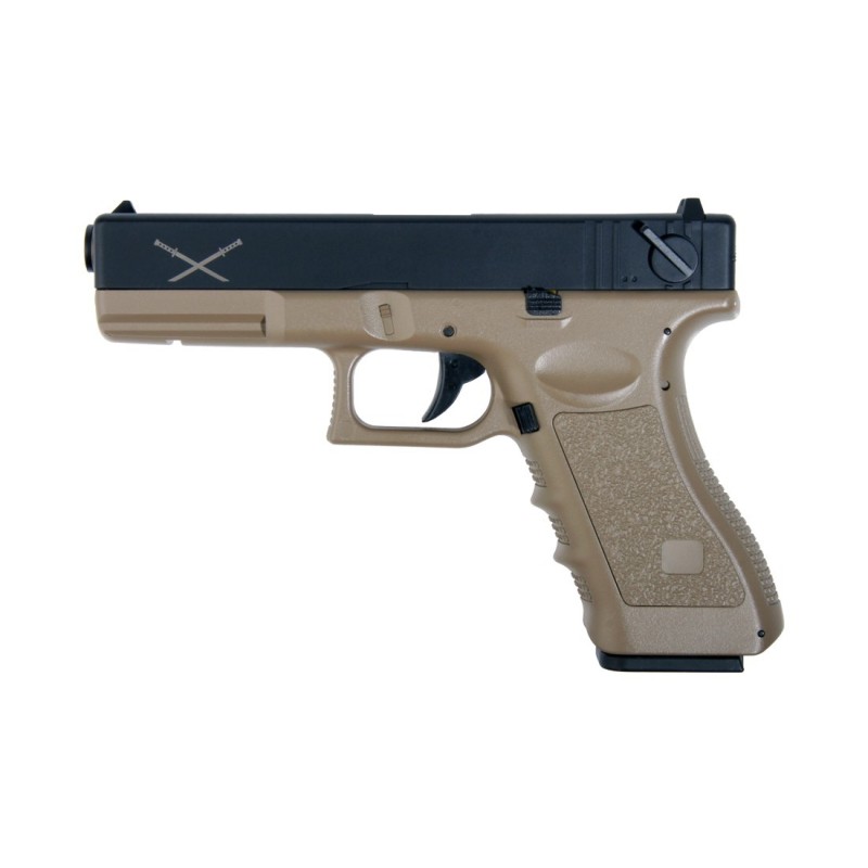 YAKUZA GLOCK 18 ELÉCTRICA LIPO  DELTA TACTICS TAN