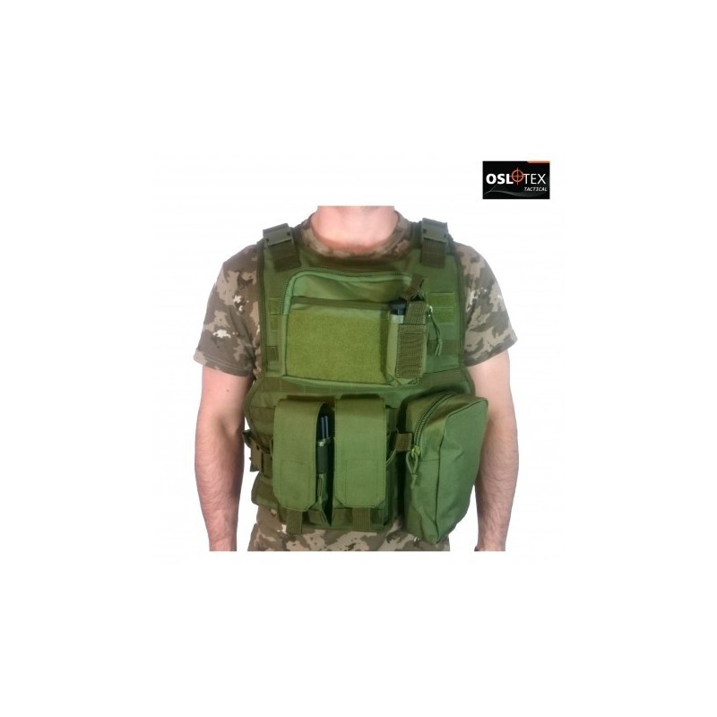 OSLOTEX Chaleco de asalto Táctico Avanzado OD