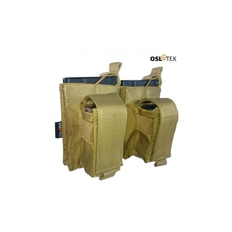 OSLOTEX Portacargador Doble M14 - SR25 Kanguro Coyote