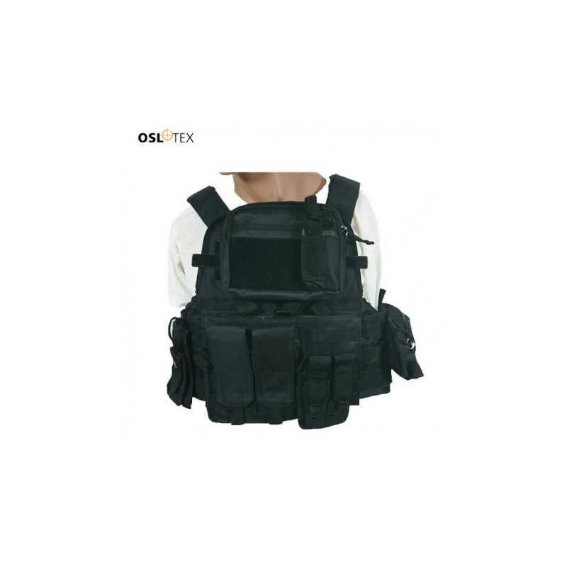 OSLOTEX Chaleco Mapa Avanzado BK