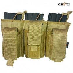 OSLOTEX Pouch Portacargador Triple Kanguro M4 Coyote