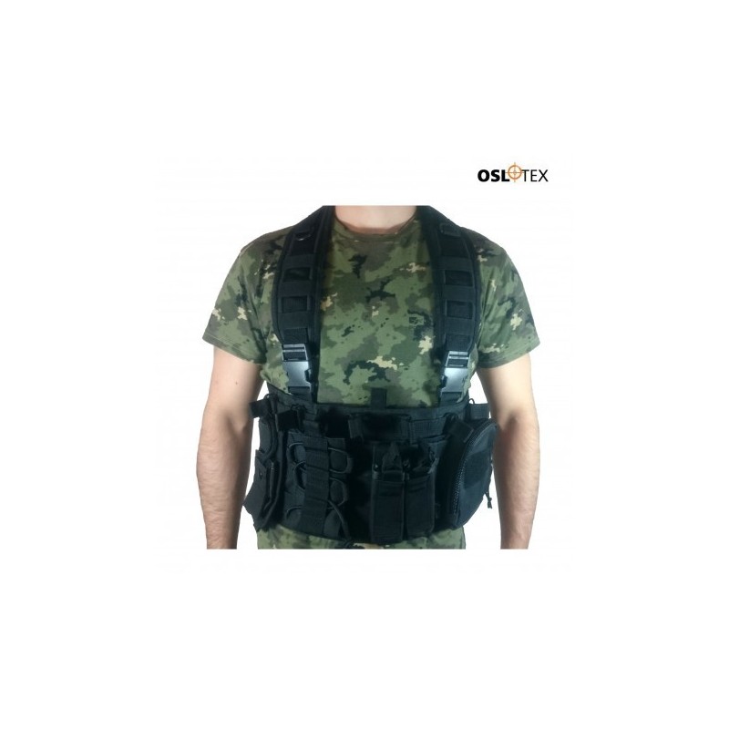 OSLOTEX Chest Rig de Asalto Rápido Avanzado BK