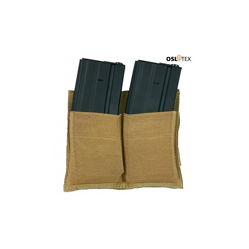 OSLOTEX Pouch Portacargador Doble Elástico M4/M16 Coyote