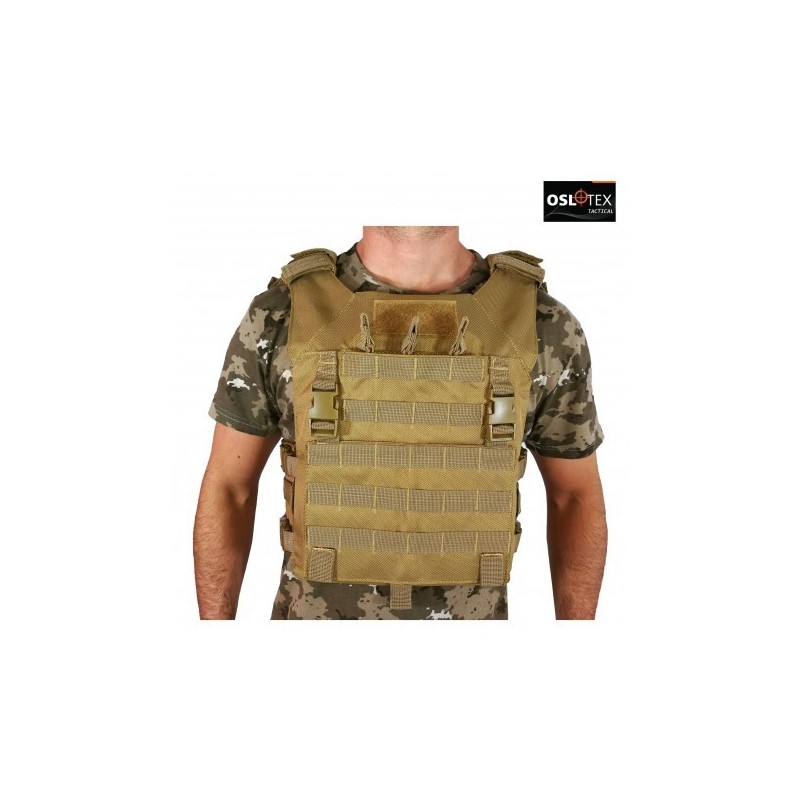 OSLOTEX Chaleco JAK Coyote 1000D Talla M/L con Placas