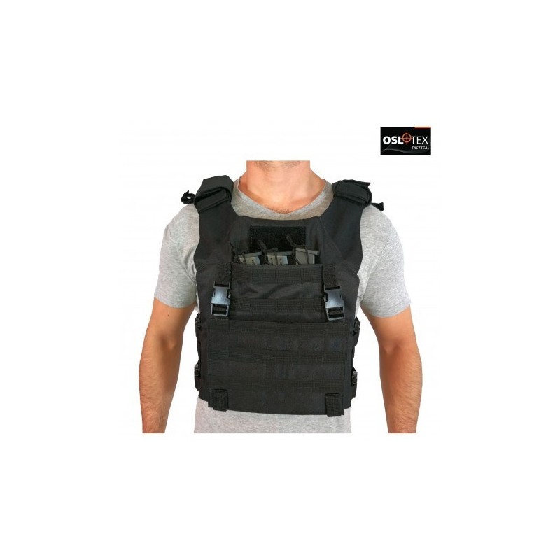 OSLOTEX Chaleco JAK Talla M/L BK 1000D con Placas