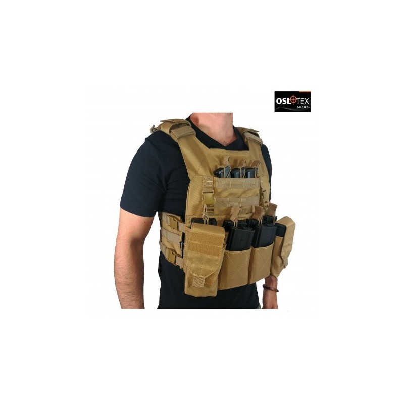 OSLOTEX Chaleco Combo JAK + Utility Coyote 1000D