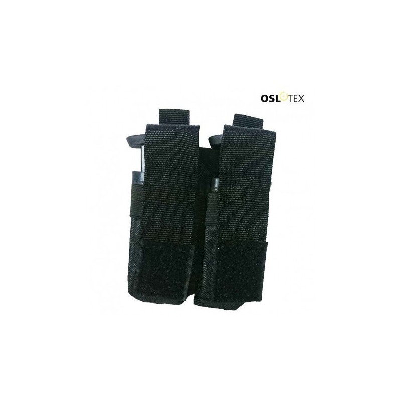 OSLOTEX Portagranada 40mm o Cargador Pistola Doble Velcro BK